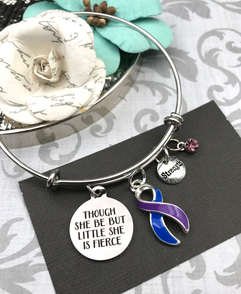 Pick Your Ribbon Bracelet - Though She Be But Little, She is Fierce - Rock Your Cause Jewelry